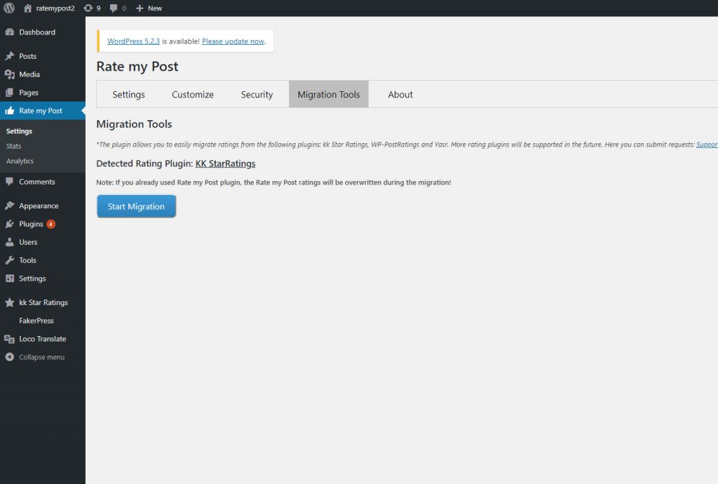 Rate my Post: The migration section Rate my Post: The migration section