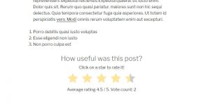 Rate my Post: The rating widget Rate my Post: The rating widget