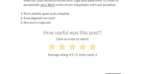 Rate my Post: The rating widget Rate my Post: The rating widget