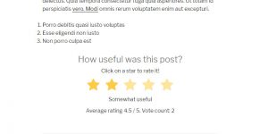 Rate my Post: The rating widget Rate my Post: The rating widget