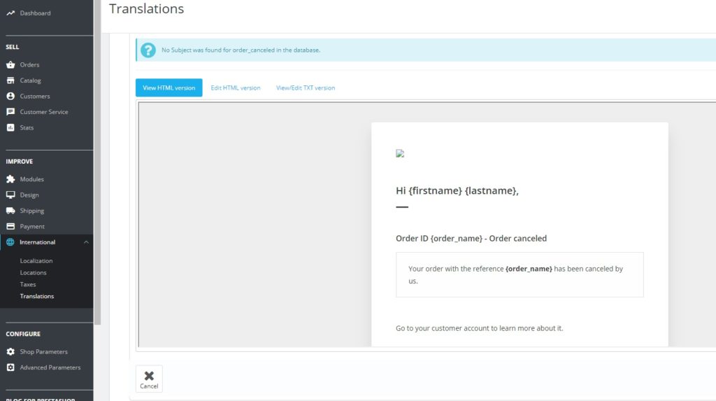 Prestashop 1.7: We had some problems with translations Prestashop 1.7: We had some problems with translations